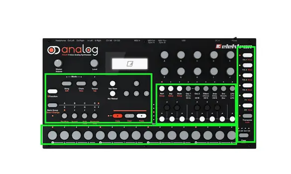 Elektron Analog Four Commutateur