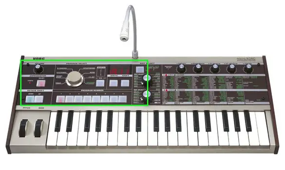 Korg MicroKorg Commutateur Tactile