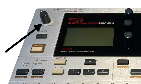 Elektron MonoMachine potentiomètre Volum