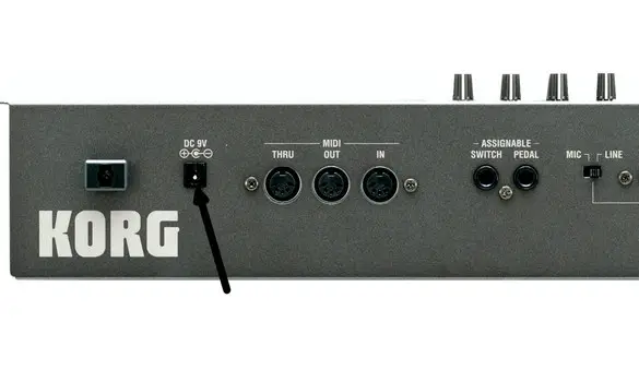 Korg MS2000 Power Inlet
