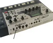 Roland MC-307 Power Inlet