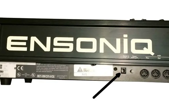 Ensoniq Fizmo Power Inlet